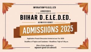 Bihar Deled Admission 2025